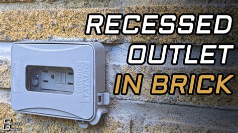 cutting holes on brick electrical box|recessed brick boxes.